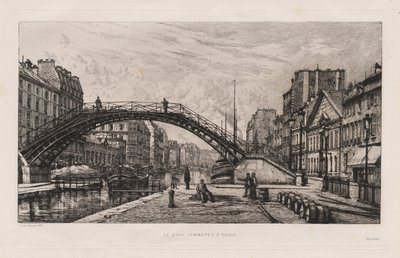 Quai Jemmapes w Paryżu, 1881. autorstwa Lucien Gautier