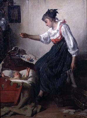 Zabawa z dzieckiem (panel) autorstwa Lucien Gerard