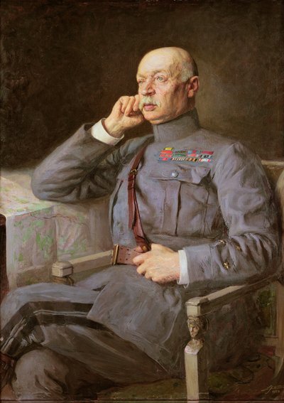 Portret francuskiego Marshalla Fayolle Emile autorstwa Lucien Hector Jonas