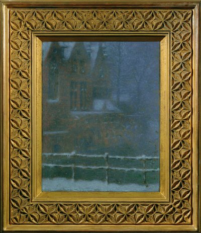 Brugia w śniegu autorstwa Lucien Levy-Dhurmer