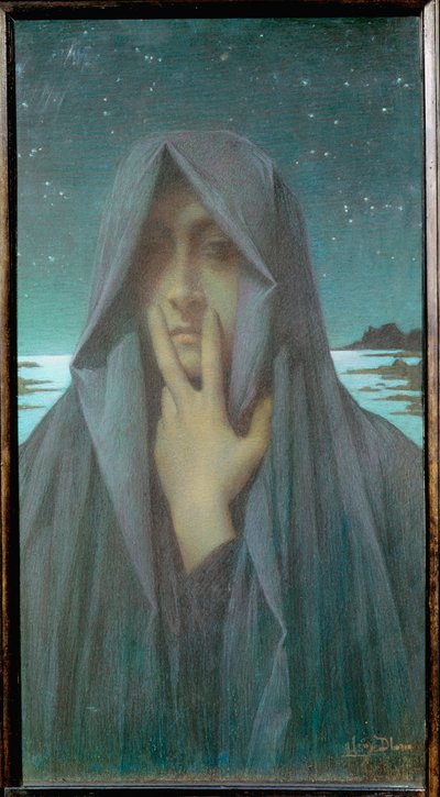 Cisza autorstwa Lucien Levy-Dhurmer