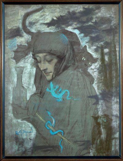 Czarodziejka autorstwa Lucien Levy-Dhurmer