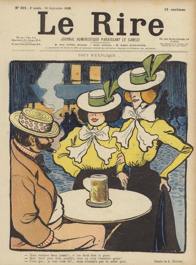 Ilustracja do Le Rire autorstwa Lucien Metivet