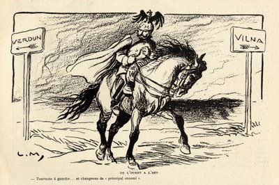 Le Rire rouge, satyryczne czarno-białe autorstwa Lucien Metivet