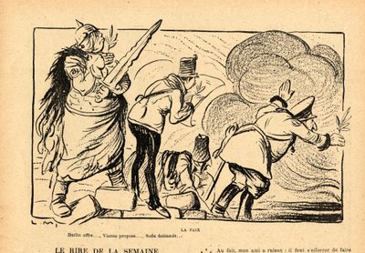 Le Rire rouge, satyryczne czarno-białe autorstwa Lucien Metivet