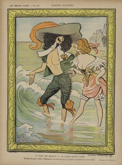 Marion Delorme, ilustracja do Le Rire autorstwa Lucien Metivet