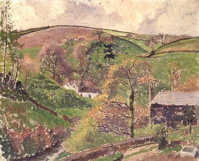 Blackpool Valley autorstwa Lucien Pissarro