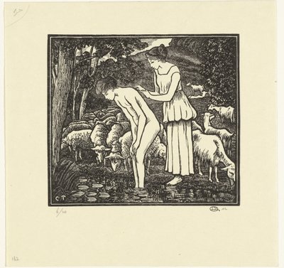 Daphnis jest myte przez Cloë Daphnis et Chloé (tytuł serii) autorstwa Lucien Pissarro