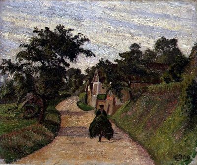 Eragny, Droga z Gisars do Bazincourt autorstwa Lucien Pissarro