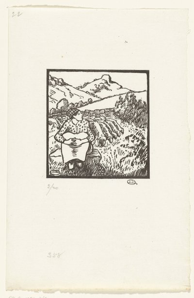Herdera Bergère C.O. Mont Tour autorstwa Lucien Pissarro