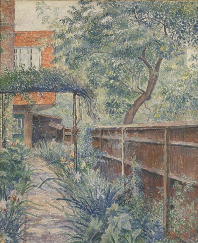 Mój ogródek studyjny, 1938 autorstwa Lucien Pissarro