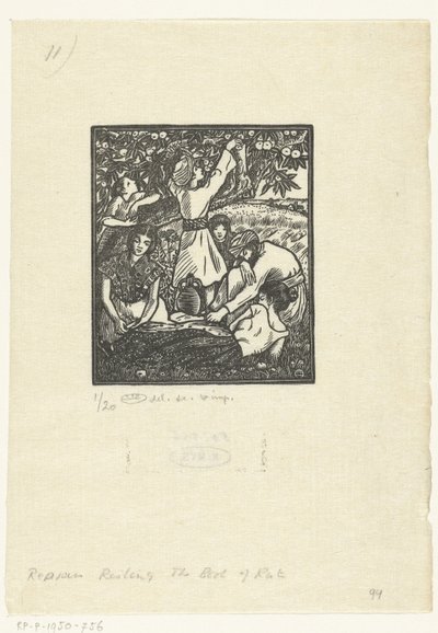 Odpoczywające zbieracze autorstwa Lucien Pissarro