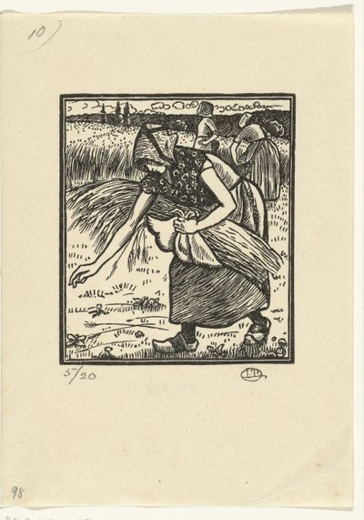 Ruth zbiera uszy autorstwa Lucien Pissarro