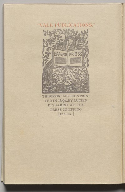 Królowa Ryb: Tablica 13 (kolofon) autorstwa Lucien Pissarro