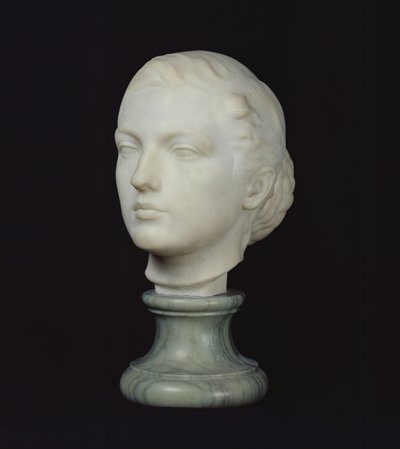 Głowa Jane Poupelet (1878-1932) 1897 (marmur) autorstwa Lucien Schnegg