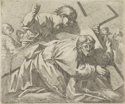 Chrystus poddaje się ciężarowi krzyża autorstwa Lucio Bononi