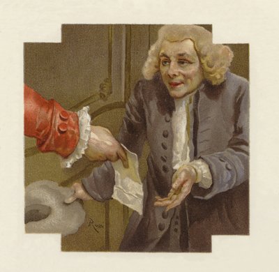 Ilustracja do Szkoły skandalu (chromolitho) autorstwa Lucius Rossi