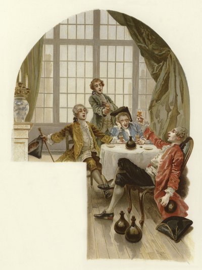 Ilustracja do Szkoły skandalu (chromolitho) autorstwa Lucius Rossi