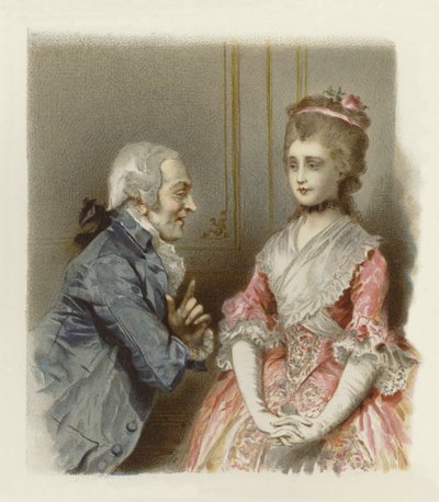 Ilustracja do Szkoły skandalu (chromolitho) autorstwa Lucius Rossi