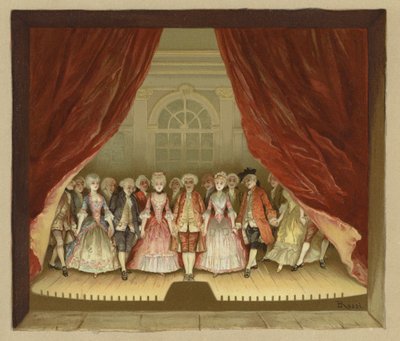 Ilustracja do Szkoły skandalu (chromolitho) autorstwa Lucius Rossi