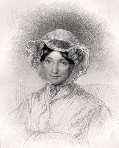 Frances Trollope, sztychowane przez W. Holla, z „Narodowej Galerii Portretów, tom IV”, wydana ok. 1820 r. autorstwa Lucy Adams