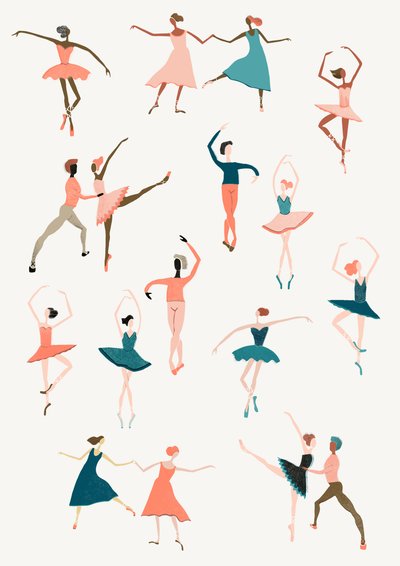 Rox Pops Ballet, 2014 (w wersji cyfrowej) autorstwa Lucy Banaji