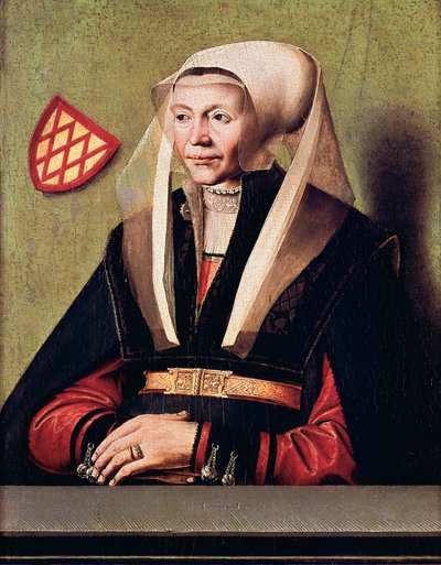 Portret żony artysty autorstwa Ludger the Elder tom Ring