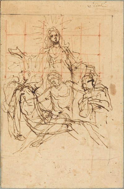 Pieta (rekto) autorstwa Ludovico Cardi called Cigoli