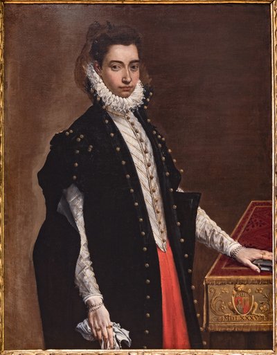 Fontanellato, Labirynt Masone, Kolekcja sztuki Franco Maria Ricci: „Portret Lukrecji Bentivoglio Leoni” autorstwa Ludovico Carracci