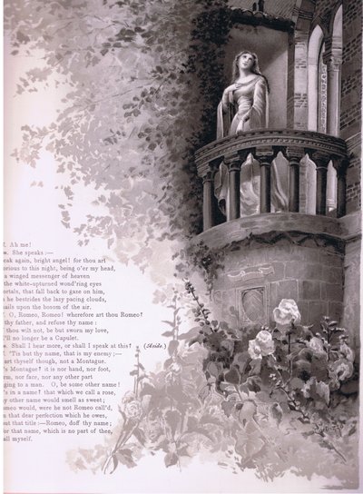 Julio, ach ja!. Mówi Romeo. , ilustracja z Romea i Julii, autorstwa Ludovico Marchetti