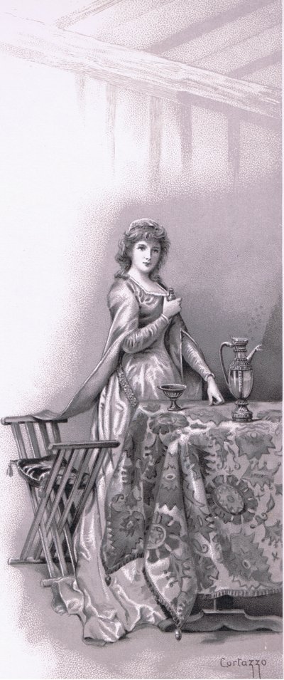 Lady Capulet: Idź obudź Juliet, idź i przytnij ją, ilustracja z Romea i Julii, autorstwa Ludovico Marchetti