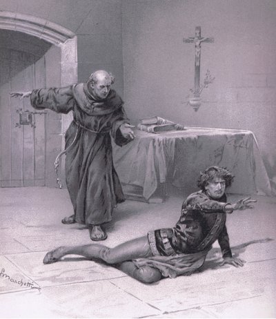 Żyj tu w niebie i możesz na nią patrzeć., ilustracja z Romea i Julii, autorstwa Ludovico Marchetti