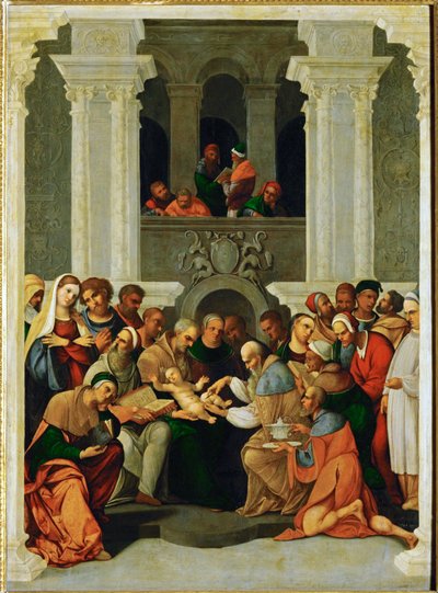 Obrzezanie (drewno topoli) autorstwa Ludovico Mazzolino