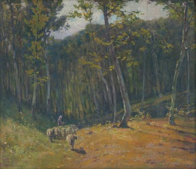 Owce w lesie autorstwa Ludovit Cordak