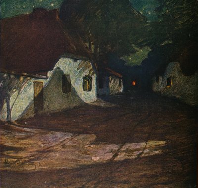 Księżycowa noc, c1900, 1905 autorstwa Ludwig Dettmann