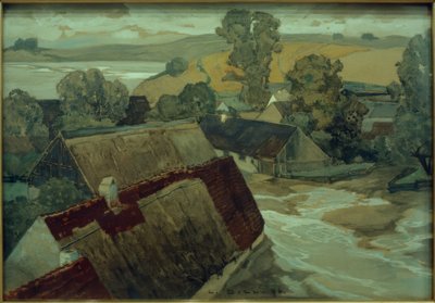 powódź autorstwa Ludwig Dill