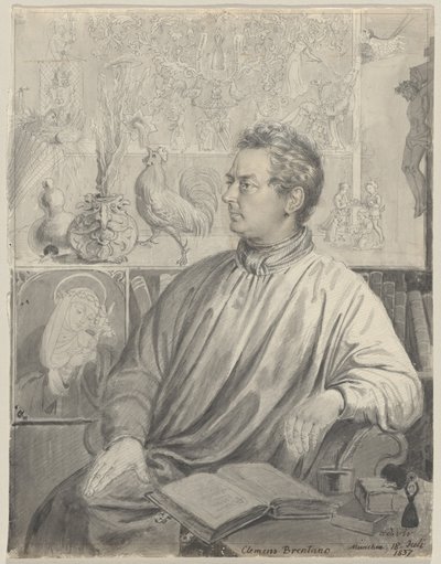 Clemens Brentano autorstwa Ludwig Emil Grimm
