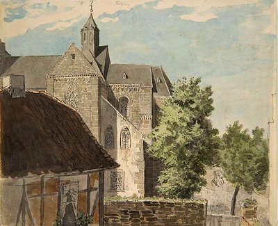 Katedra Fritzlar autorstwa Ludwig Emil Grimm
