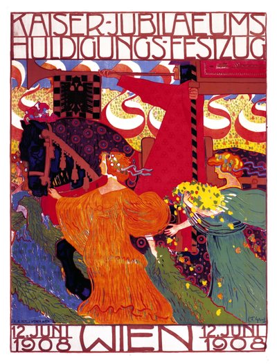 Korowód hołdowy z okazji Jubileuszu Cesarza autorstwa Ludwig Ferdinand Graf