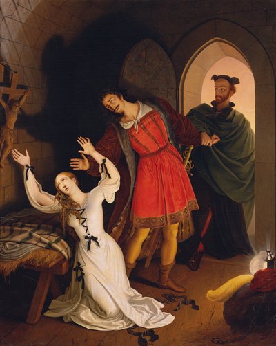 Faust i Gretchen w lochu autorstwa Ludwig Ferdinand Schnorr von Carolsfeld