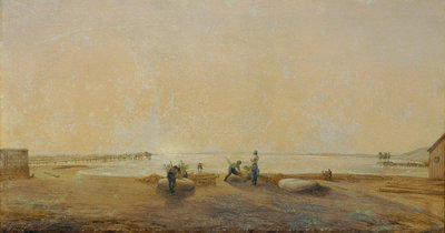 Krajobraz nad Jeziorem Nezyderskim autorstwa Ludwig Ferdinand Schnorr von Carolsfeld