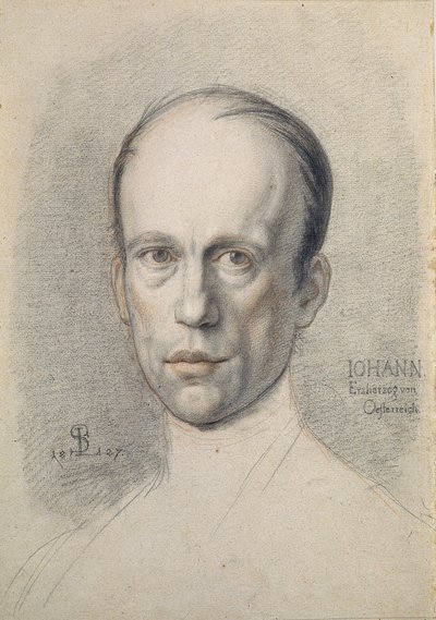 Portret arcyksięcia Jana Austrii, autorstwa Schnorr von Carolsfeld, Ludwig Ferdinand autorstwa Ludwig Ferdinand Schnorr von Carolsfeld