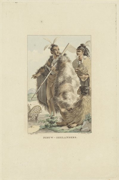 Nowozelandczycy Nowozelandczycy (tytuł na obiekcie) autorstwa Ludwig Gottlieb Portman
