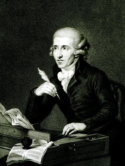 Józef Haydn (1732-1809) c.1770 autorstwa Ludwig Guttenbrunn
