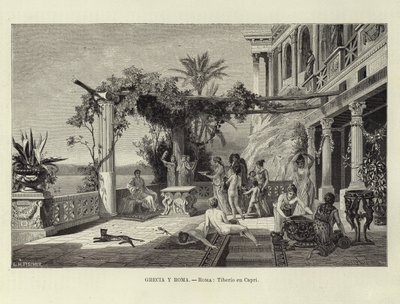 Grecja i Rzym - Rzym: Tyberiusz w Capri autorstwa Ludwig Hans Fischer