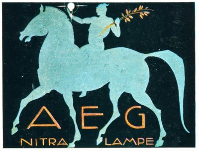LAMPA AEG / NITRA autorstwa Ludwig Hohlwein