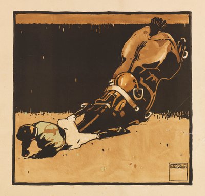 Z darni portfela. Dwanaście obrazów wyścigów konnych, 1909. autorstwa Ludwig Hohlwein