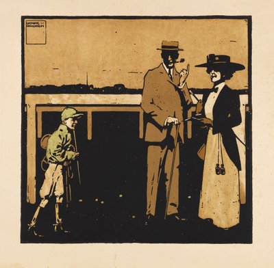 Z darni portfela. Dwanaście obrazów wyścigów konnych, 1909. autorstwa Ludwig Hohlwein