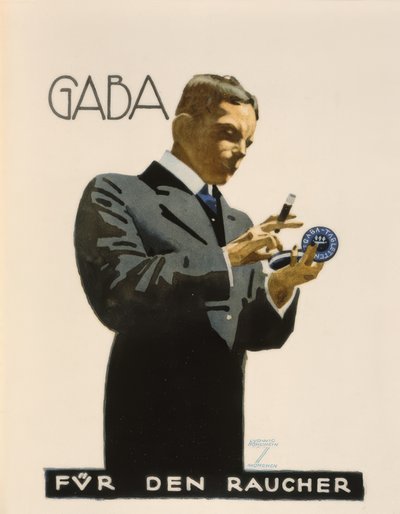 Gaba / Dla palacza autorstwa Ludwig Hohlwein