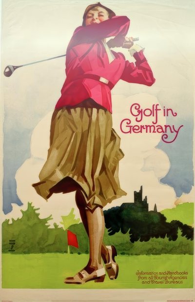 Golf w Niemczech / Informacje i podręczniki wszystkich agencji turystycznych i biur podróży autorstwa Ludwig Hohlwein